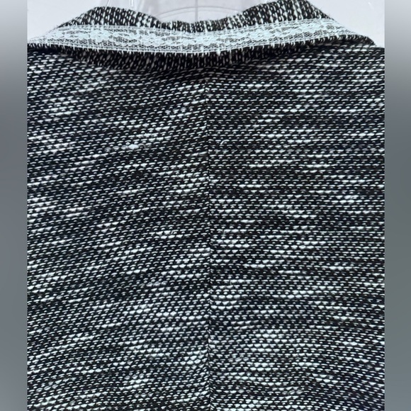 Y2K Knit Blazer Cardigan Lace Trim Fitted Vintage Style Black White Small Medium - Picture 4 of 11